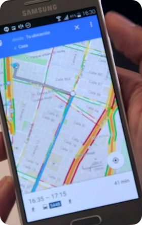 Navegación con Google Maps en el Samsung Galaxy S4