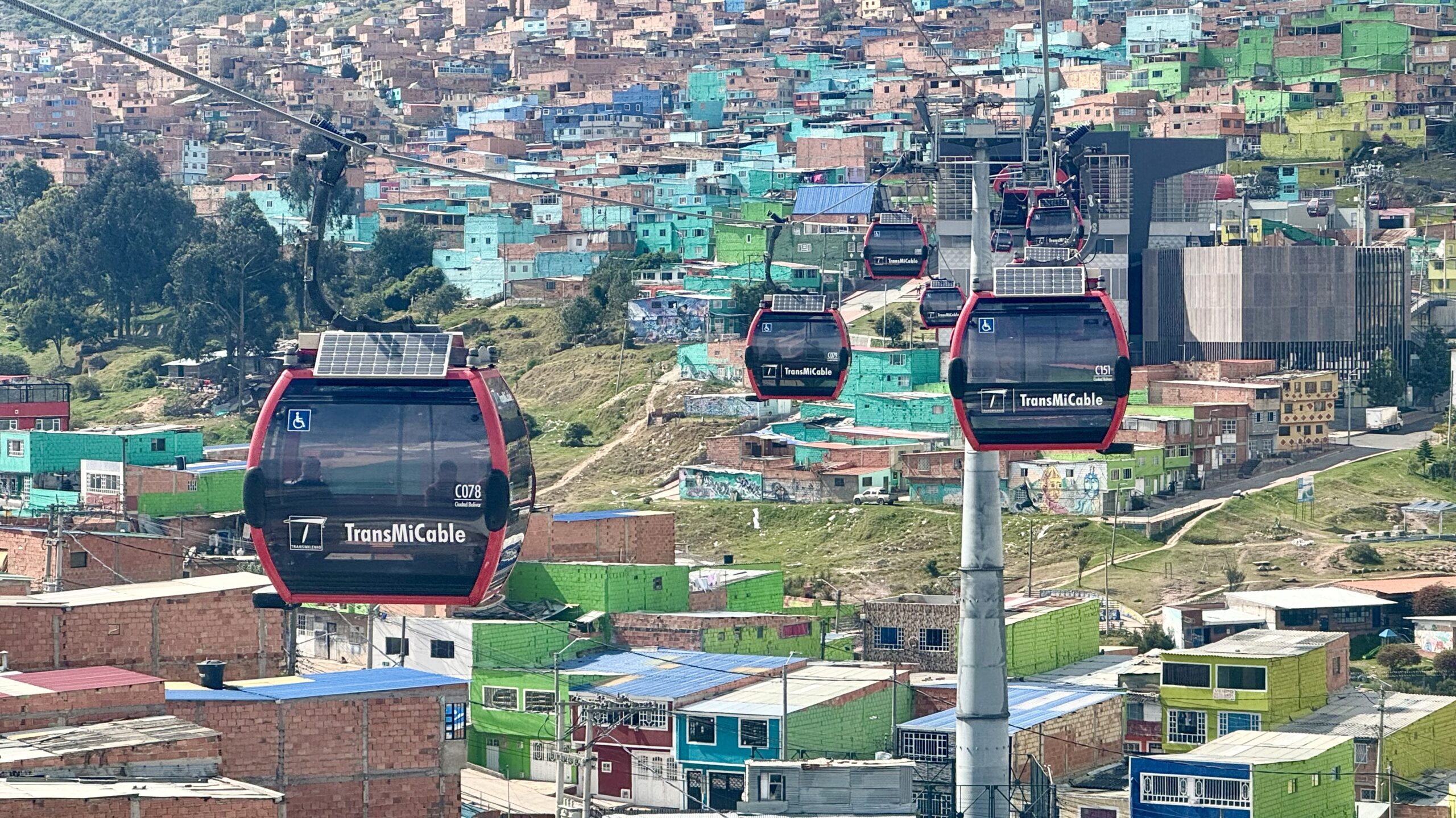 Fotografia aerea de cabinas del TransMiCable