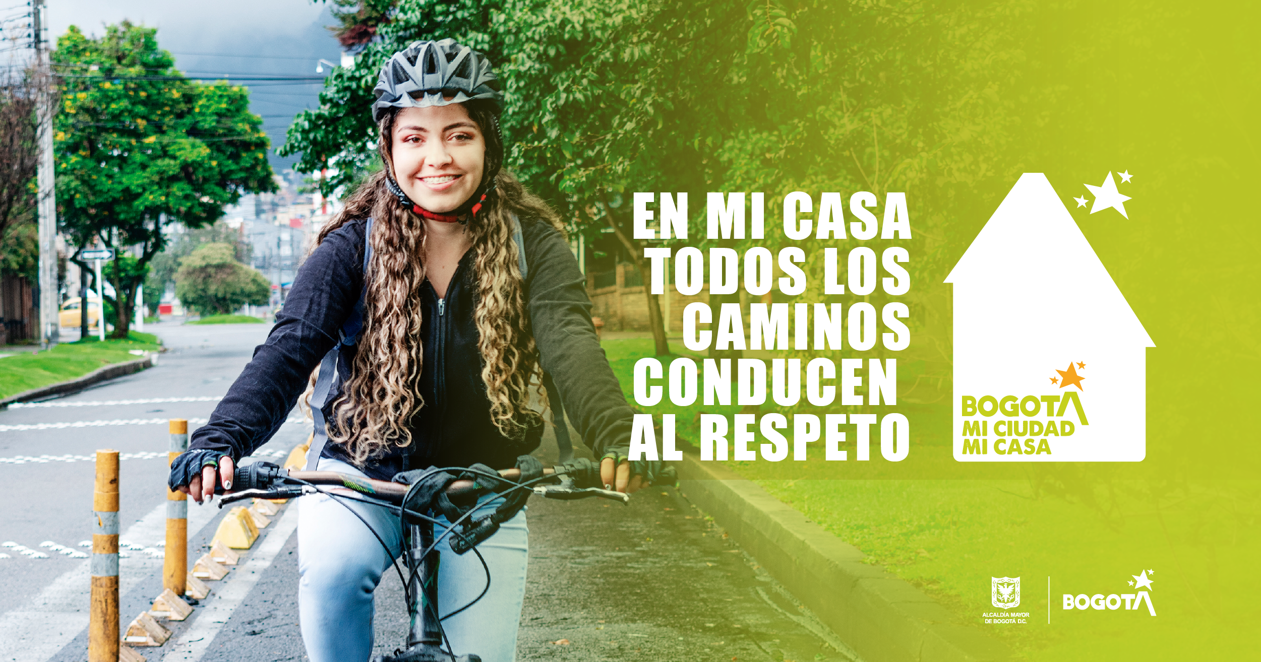 Banner de Movilidad con la frase "En mi casa todos los caminos conducen al respeto"