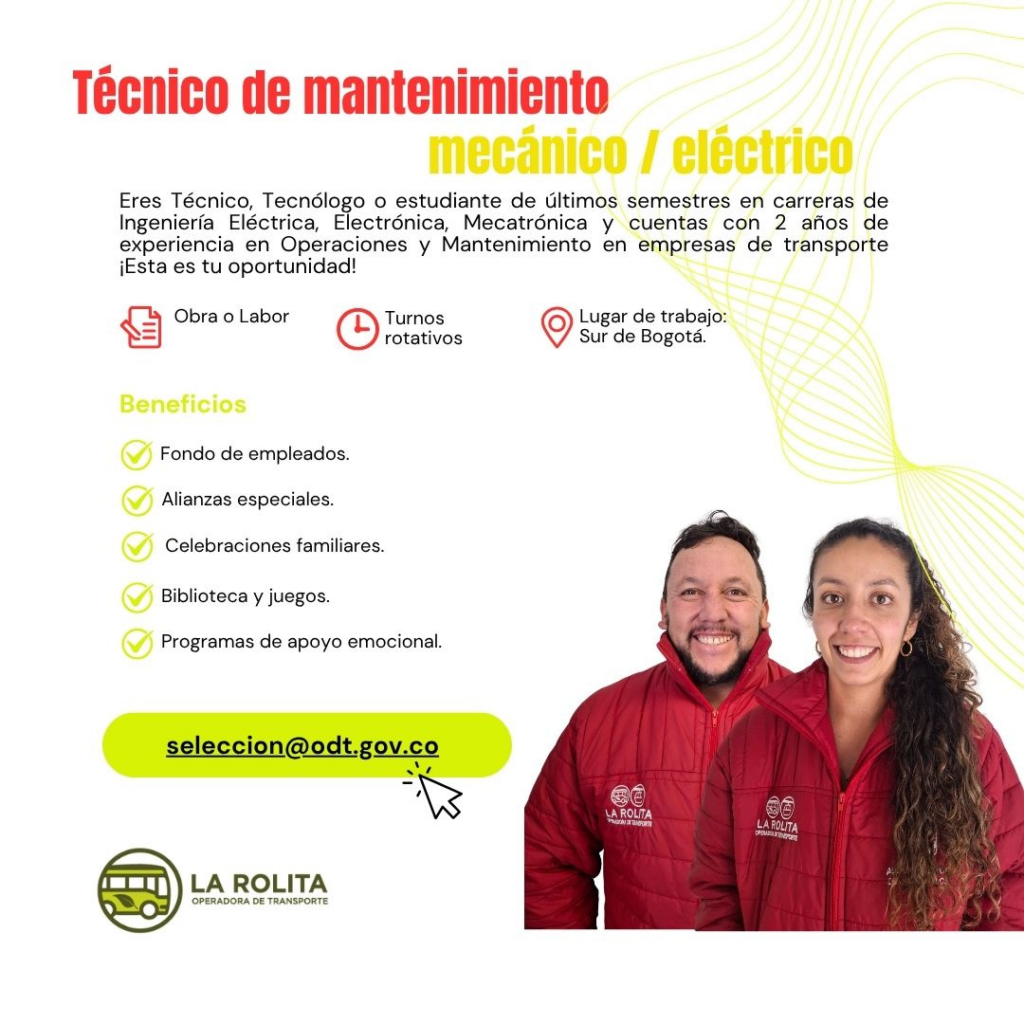 técnico de mantenimiento mecánico / eléctrico